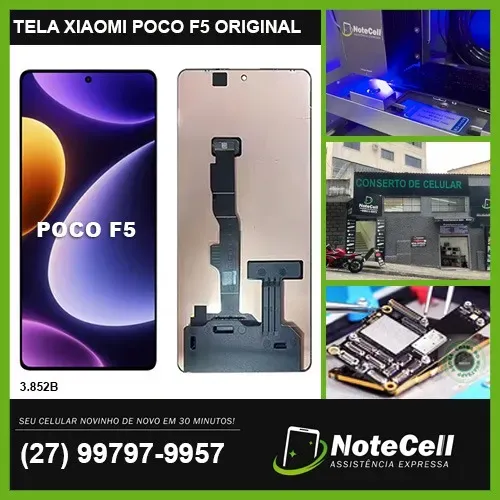Tela Display P/Xiaomi Poco F5 Amoled Original 3.852B - Instalação Expressa Em 30 Minutos!!