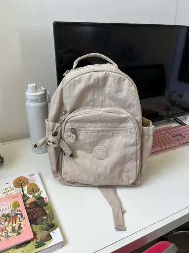 Mochila kipling original Bege