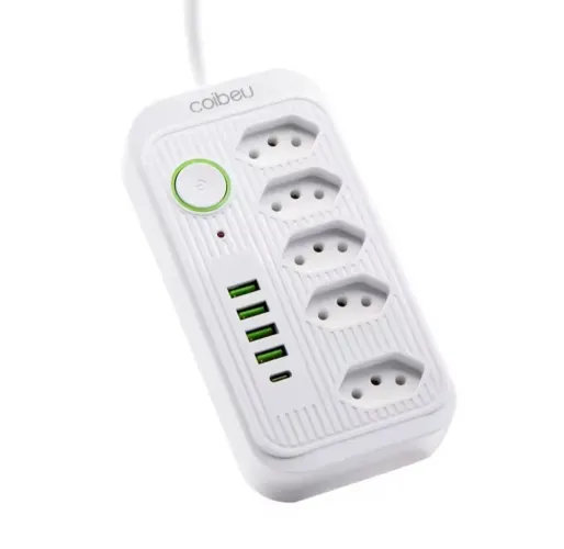 Extensão Coibeu Wkc-541 10a Tomadas 2m 4 Usb Bivolt