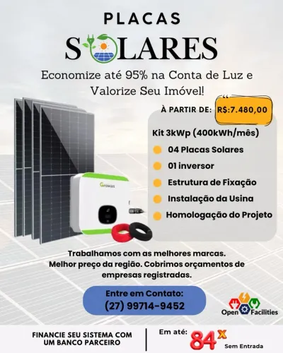 Energia Solar/Placa Solar/Energia Fotovoltaica