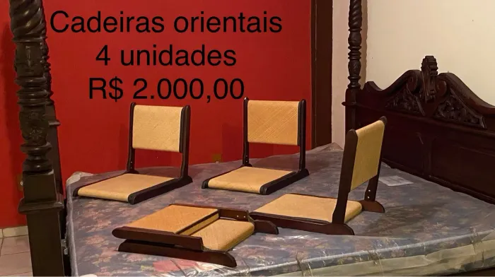 Cadeiras Orientais - 4 Unidades