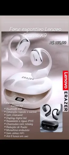 Fone Lenovo Erazer X9
