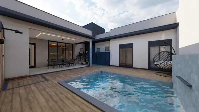 Casa no condomínio milano Indaiatuba-SP, Bairro Residencial Milano, 184m² de Área Privativ