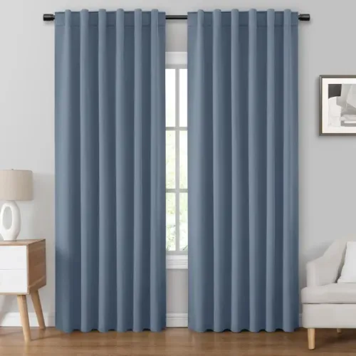 Cortina Blackout Azul Claro Para Quarto 2.70x1.80 Corta Luz