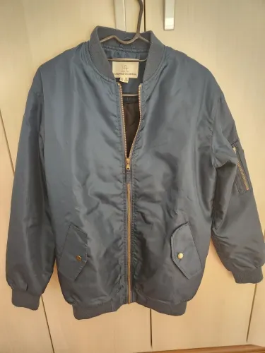 Casaco nylon azul