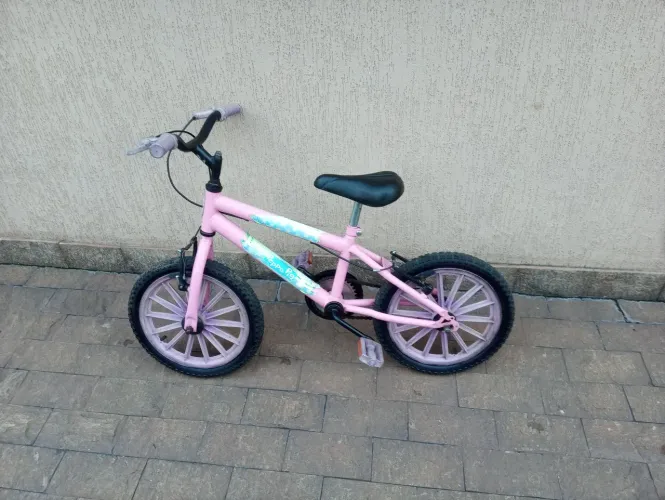 Bike tema Frozen aro 16 (conservadinha)