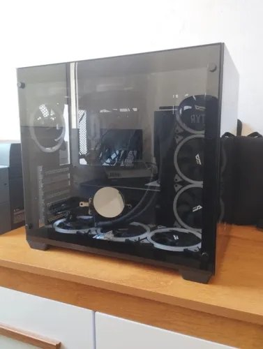 Kit Gamer Completo: Gabinete Aquário + Refrigeração Darkflash