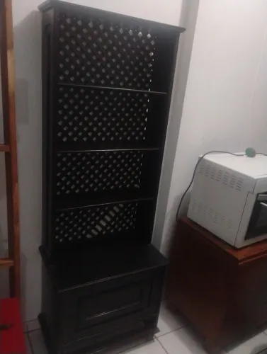 Estante Livreiro Antiga com Gaveta
