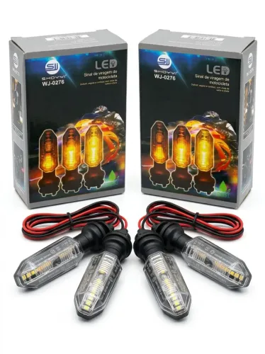 Par de Seta Pisca LED/Estilo Twister / Titan