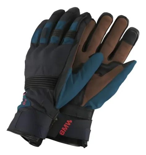Luva Gs Puna Gtx Vermelho/azul/cinza Bmw Tamanho 7-7,5/s-p