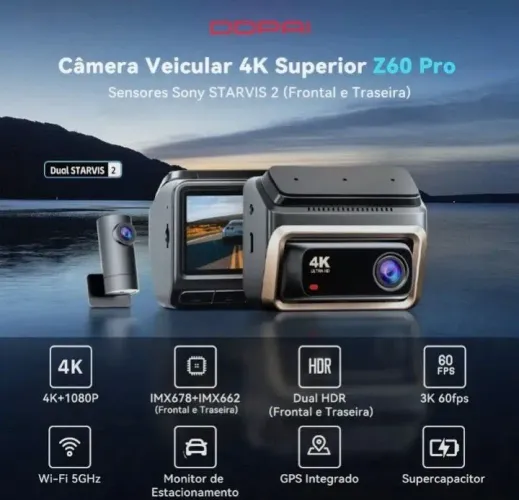 Câmera veicular Ddpai Z60 Pro Novo