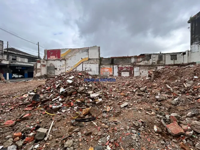 Terreno para alugar de esquina de 600m² na Vila Nova em Santos SP