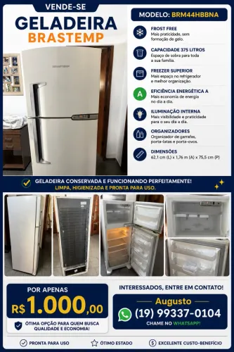 Geladeira Brastemp - 375 Litros