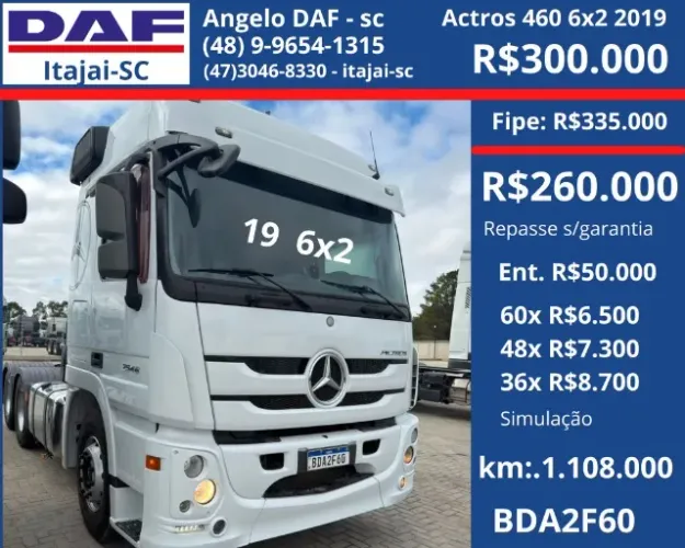Actros 2546 6x2 2019 