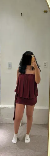 Vestido vinho elegante - usado 1x (perfeito estado)