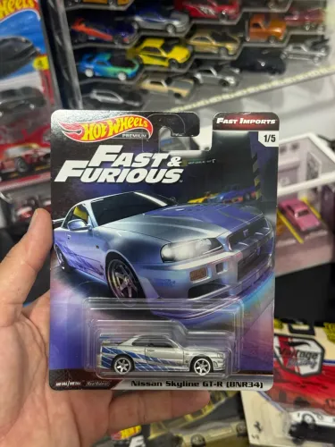 Hot wheels skyline r34 velozes e furiosos premium