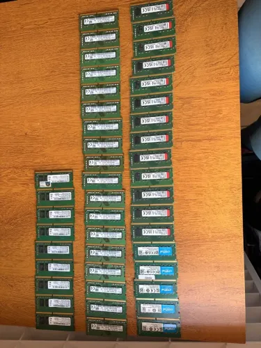 45 memórias DDR4 8gb - Notebook - Diversas Marcas.