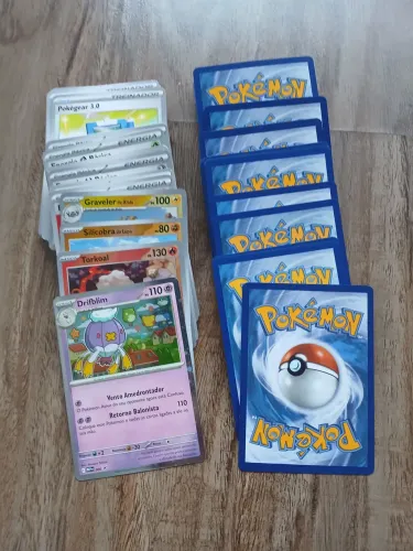 100 cartas de pokemon originais