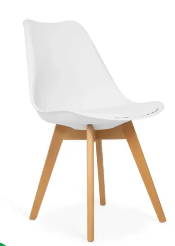Cadeira Eames Wood Leda Design - Branca