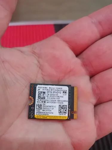 Micro NVME Gen 4 - 1 terá