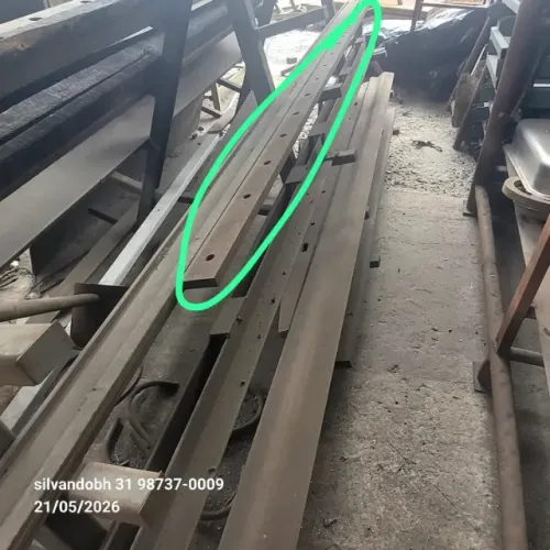 Par de Facas para Guilhotina de 3mts - Novas - oportunidade única - oportunidade - 9,5 m