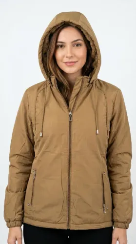 *CORTA VENTO FEMININO FORRADO*<br>(TOUCA REMOVÍVEL <br>E COM FORRO)