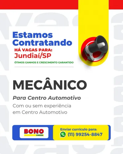 Vaga para mecânico