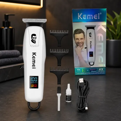 Máquina de Acabamento e Barbeador Kemei KM-PG232 5W Bivolt 1200mAh