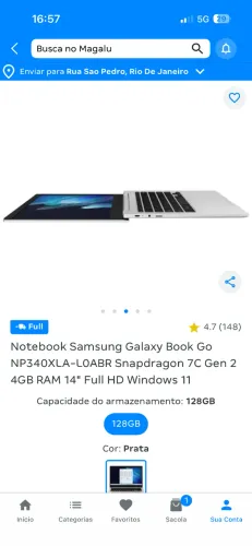 Notebook Samsung