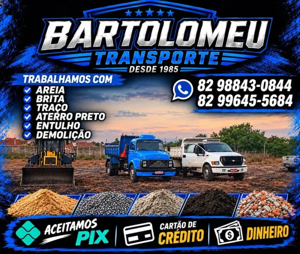 Areia brita aterro entulho limpeza de terreno 