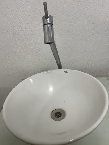 CUBA LAVABO REDONDA COM TORNEIRA 