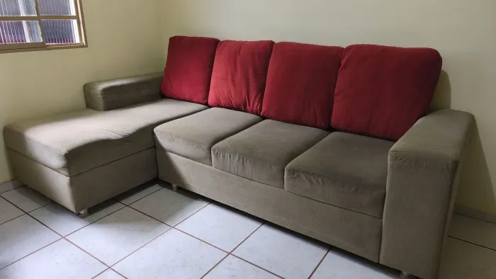 Sofá creme 2,5m 