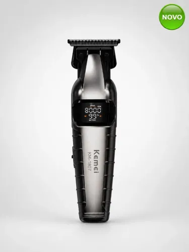 Máquina de Acabamento Kemei KM-1807 Profissional com Display LCD