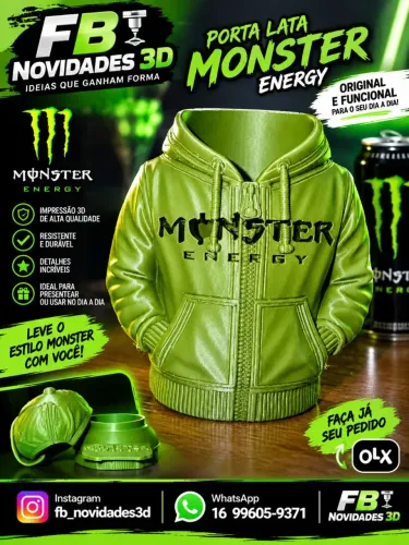 Porta Lata da Monster