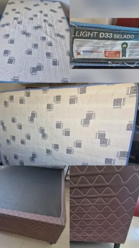 Vend colchão casal + cama brinde