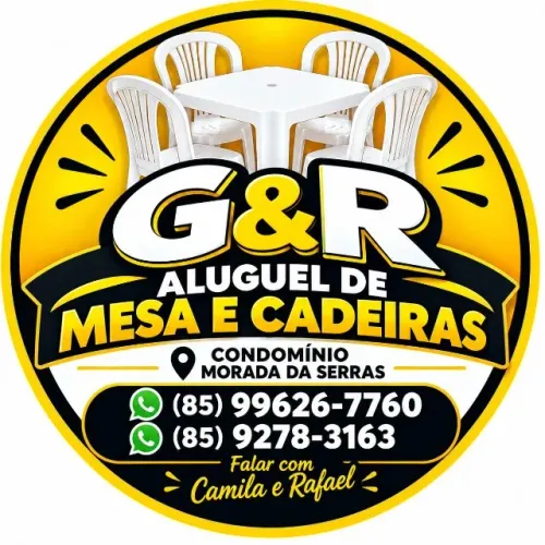 Aluguel de kits mesas e cadeiras