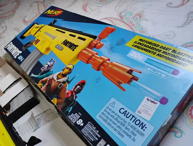 arma de brinquedo nerf fortnite