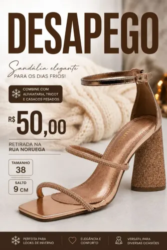 SANDÁLIA DESAPEGO VIA MARTE