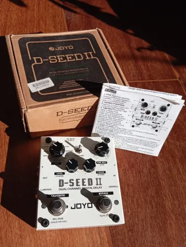 Pedal Joyo D-SEED II Digital Delay E Looper Na Caixa