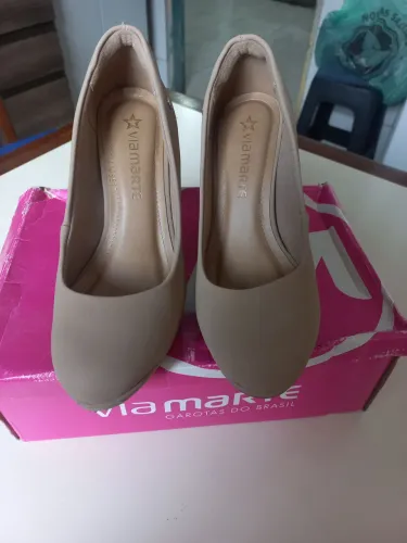 Lindo Scarpin Bege 36