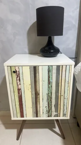 Mesa cabeçeira Criado Mudo, nova, pé palito
