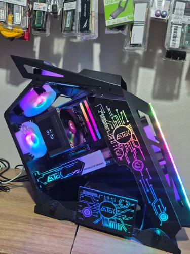 Pc gamer amd Ryzen 5-5500 16gb ddr4 B550m AORUS RX6600 8GB, NVME 512GB