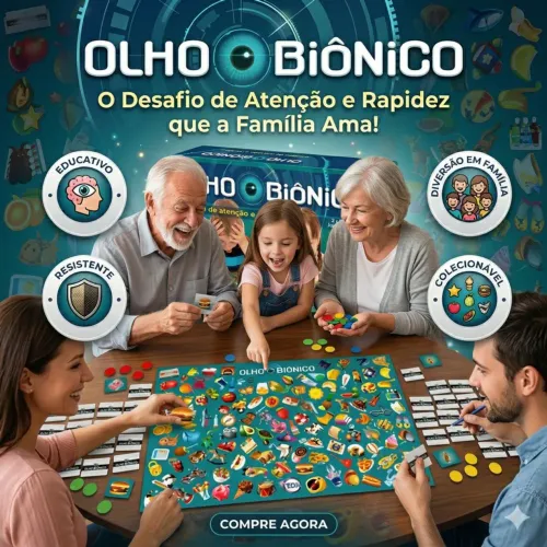 Jogo Olho Biônico Infantil atenção e rapidez