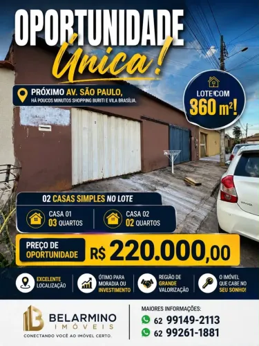 Lote com barracoes proximo vila Brasília