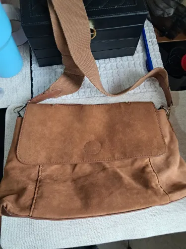 Bolsa camurça transversal