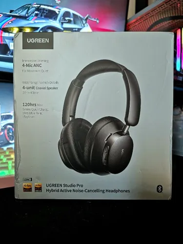 Fone Bluetooth Ugreen Studio Pro ANC Cancelamento de Ruído Hi-Res Bateria 120h