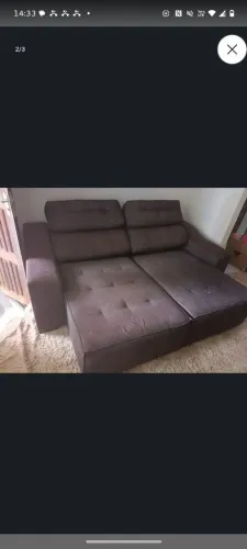 Vendo sofá 2 lugares retrátil