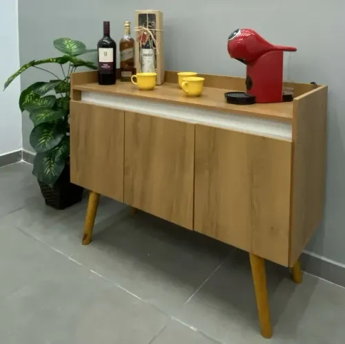 Pronta entrega! Buffet 3 Portas Gold  110 cm - Pague no ato; 