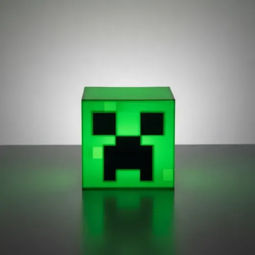 Luminária Temática Geek Creeper Minecraft