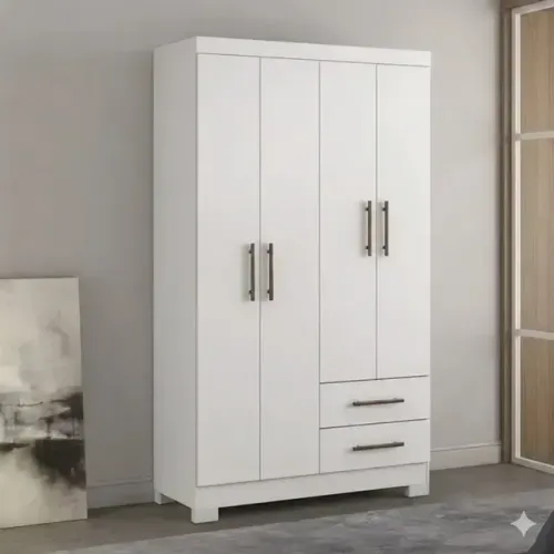 Guarda Roupa Vitoria Branco (Frete Grátis)